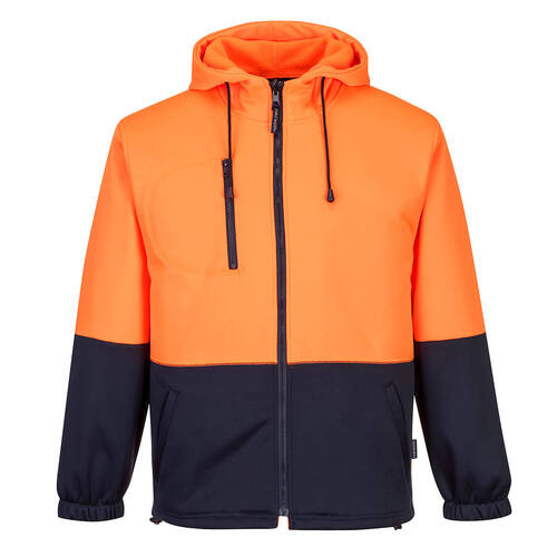 Portwest Mens Texpel Fleece Hoodie (MH317ONR) Orange/Navy M [GD]