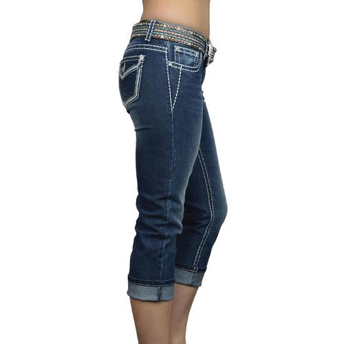 Pure Western Womens Montana Capri (PCP2209126) Dusk 6 [SD]