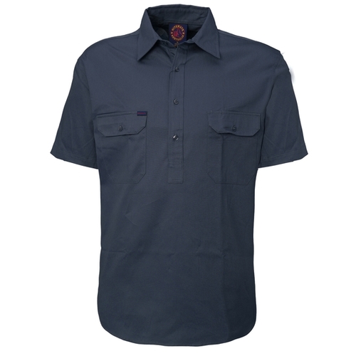 Ritemate Mens Closed Front Heavy Weight S/S Work Shirt (RM100CFS) Bottle S