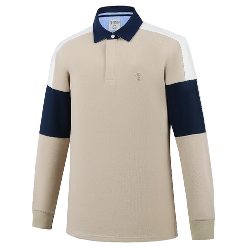 Ritemate Mens Pilbara Rugby Jersey (RMPC103) Plaza Taupe M [GD]