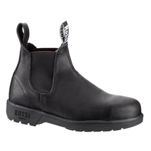 Rossi Mens Apollo Elastic Sided Safety Boots (701) Black 5.5