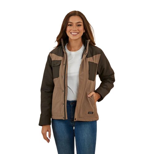 Ringers Western Womens Whitney Puffer Jacket (223033RW) Mushroom 20 [GD]