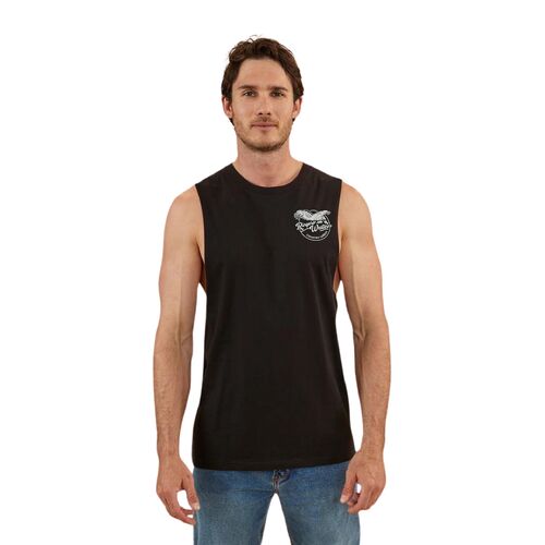 Ringers Western Mens Eagle Muscle Tank (122115RW) Black 2XL [GD]