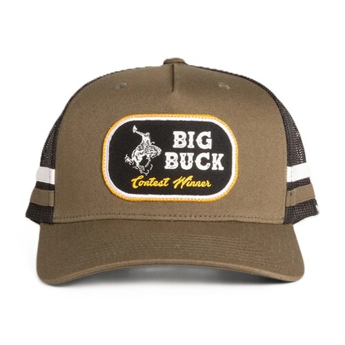 Ringers Western Unisex Buck Trucker Cap (722030RW) Dark Khaki OSFM [GD]