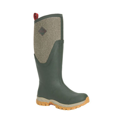 Muck Boots Womens Artic Sport II Tall Boots (MAS2T3TW) Dark Olive/Herringbone 11