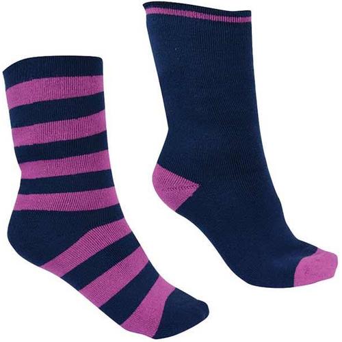 Thomas Cook Thermal Socks 2 Pack (TCP1992SOC) Purple Orchid/Navy 8-11