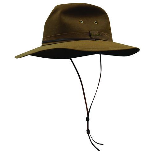 Thomas Cook Wide Brim Oilskin Hat (TCP1921408) Camel XL [SD]