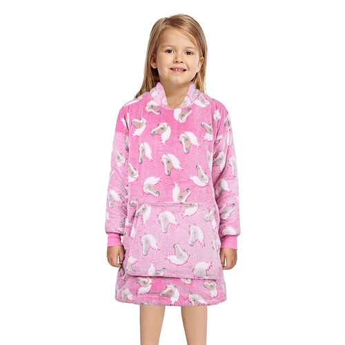 Thomas Cook Childrens Horse Snuggle Hoodie (TCP7963SNU) Pink One Size [SD]