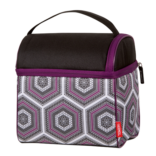 Thermos Raya® Double Pack-In Lunch Bag (RAYDLK6PH) Purple Hexagon [SD]