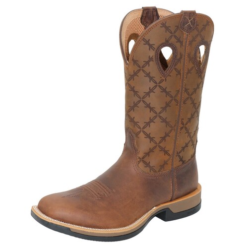 Twisted X Mens 12" Tech X1 Western Boots (TCMXW0016) Brown/Brown 8.5