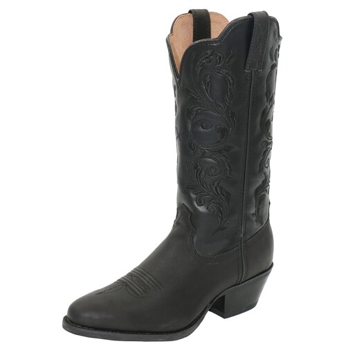 Twisted X Womens 12" Western Boots (TCWWT0003) Black/Black 7.5