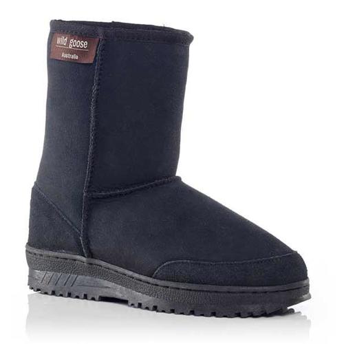 Wild Goose Premium Short Sheepskin Ugg Boots (UB-421) Black 12M/14W