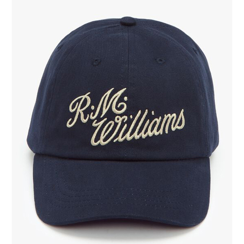 R.M.Williams Script Cap (ACX9OWI) Navy/Bone OSFM