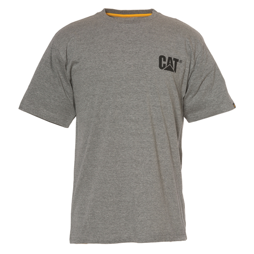 CAT Mens Trademark Tee (W05324.004) Dark Heather Grey S