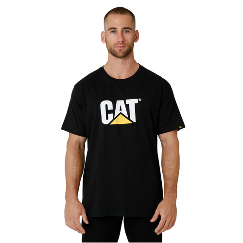 CAT Mens Trademark Logo Tee (1510305.016) Black L  [GD]