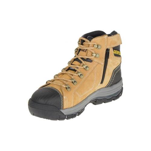 CAT Mens Convex Zip Sided Safety Boots (P720053) Honey 8 [SD]