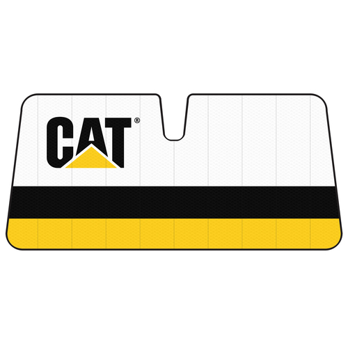 CAT Front Universal Classic Double Bubble Stripes Sunshade (WSCAT22-LOG) One Size