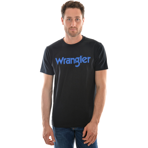 Wrangler Mens Logo S/S T-Shirt (XCP1557501) Black M