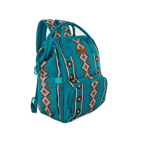 Wrangler Womens Southwestern Backpack Baby Bag (X4S2960BAG) Turquoise