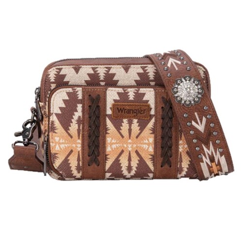 Wrangler Southwestern Crossbody Wallet Bag (X4S2970BAG) Coffee