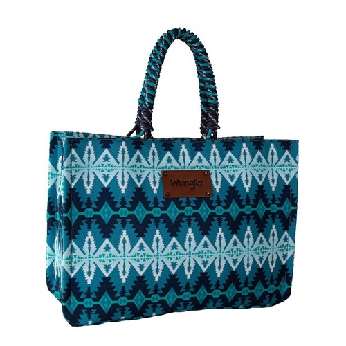 Wrangler Southwestern Oversized Tote Bag (X4S2972BAG) Blue