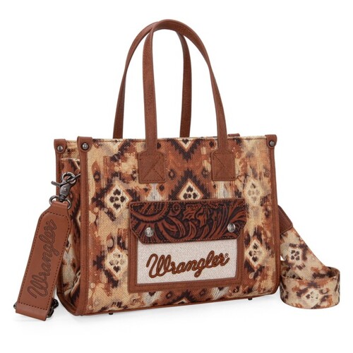 Wrangler Aztec Crossbody Tote Bag (X4S2971BAG) Tan