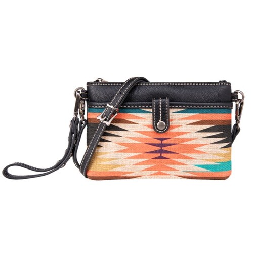 Wrangler Aztec Clutch Bag (X4S2977BAG) Black/Multi