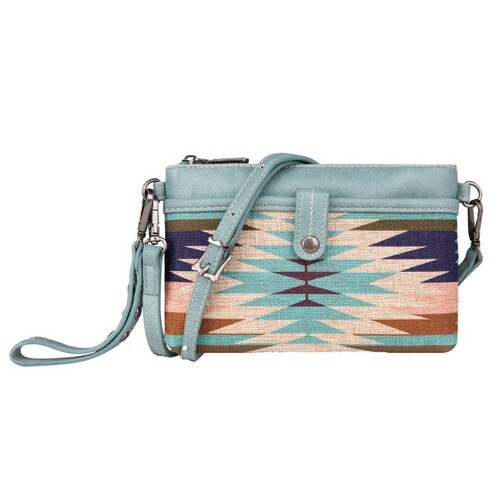 Wrangler Aztec Clutch Bag (X4S2977BAG) Blue/Multi