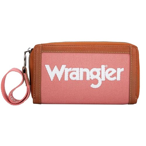 Wrangler Southwestern Canvas Iconic Logo Wallet (X5W2986WLT) Pink