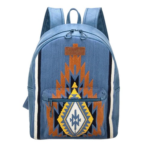 Wrangler Southwestern Maya Aztec Backpack (X5W2995BPK) Blue