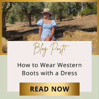 How to Wear Western Boots with a Dress